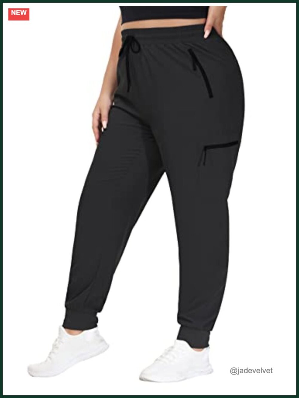 Plus Size Hiking Cargo Pants Lightweight Quick Dry Joggers Zipper Pockets